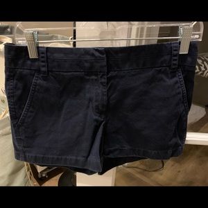 J Crew size 2 navy Chino shorts.
